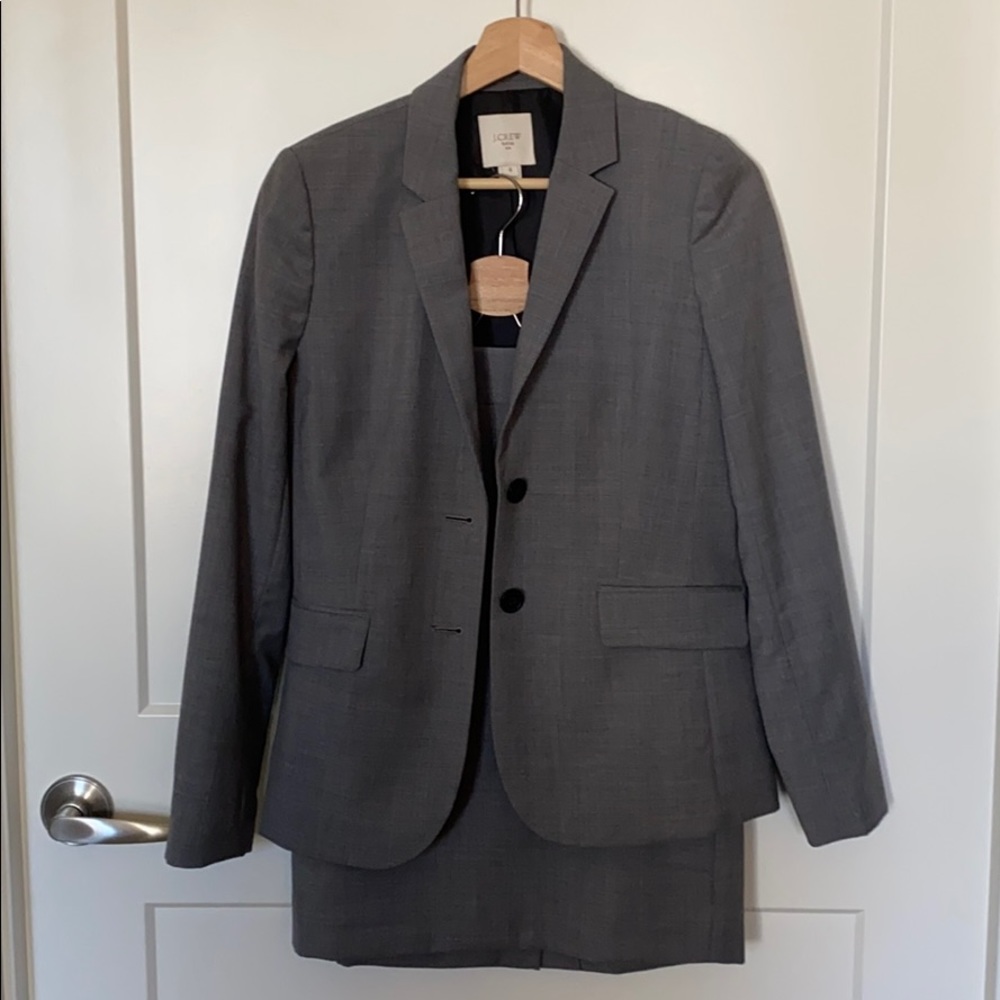 J crew factory wool suit